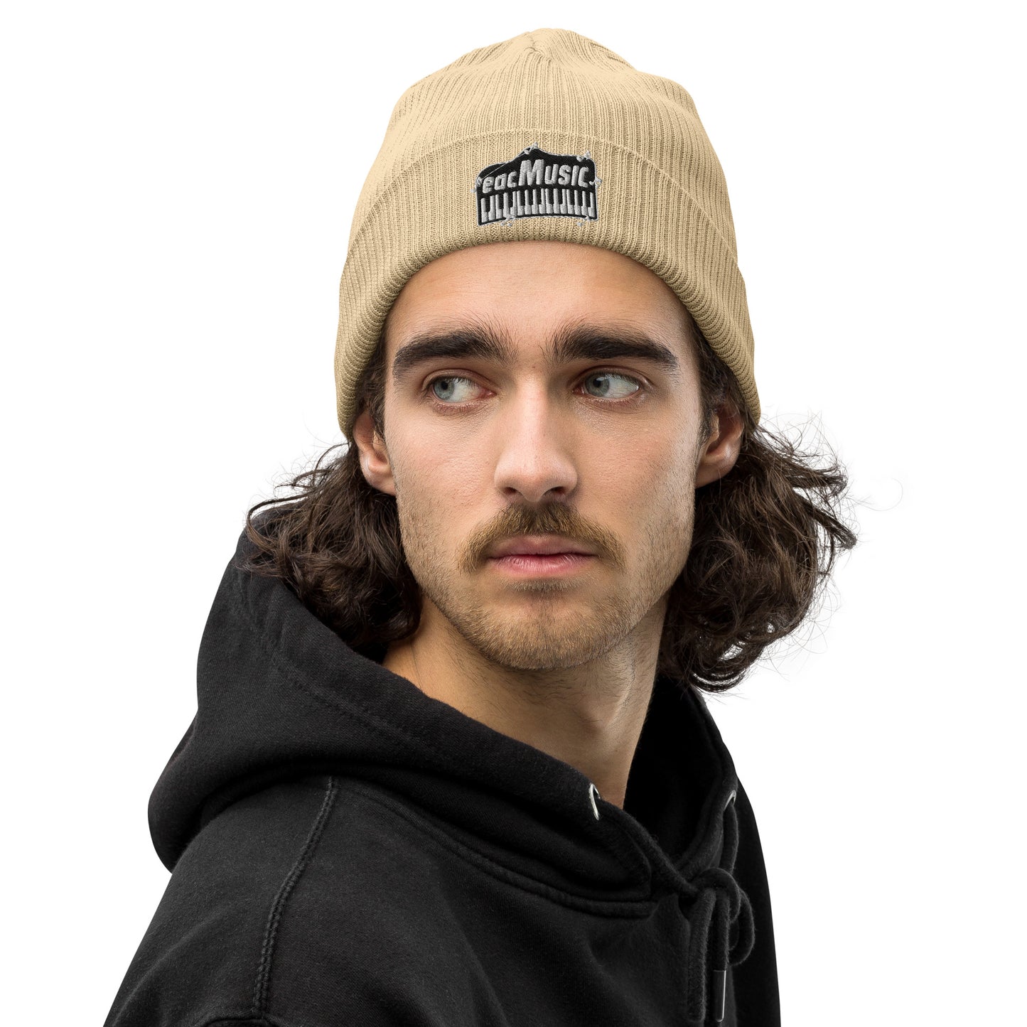 Organic ribbed beanie