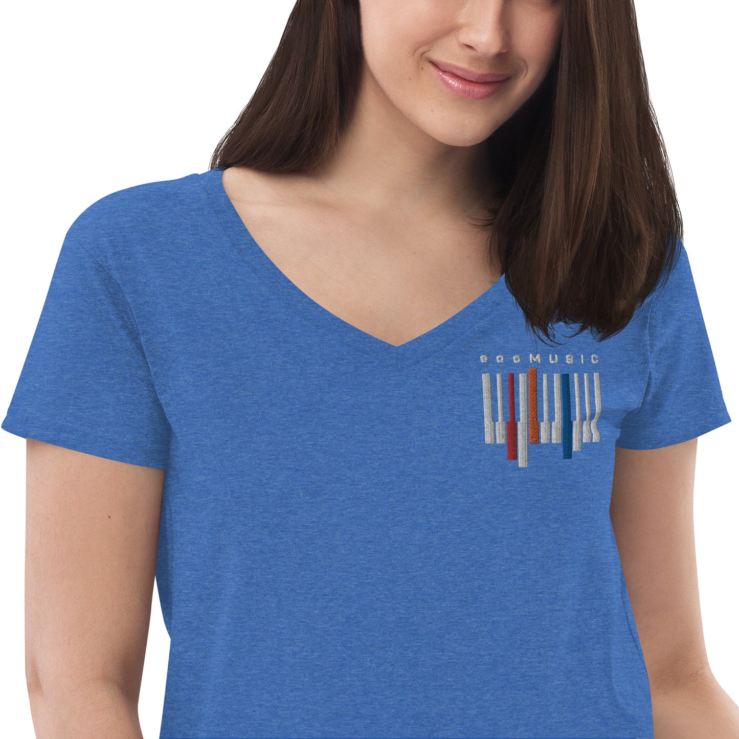 Women’s recycled v-neck t-shirt